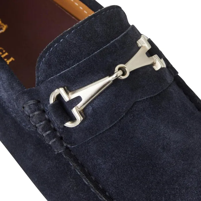 Men Loafers and Slipons Bruno Magli Darius Driving Suede MoccasinNavy