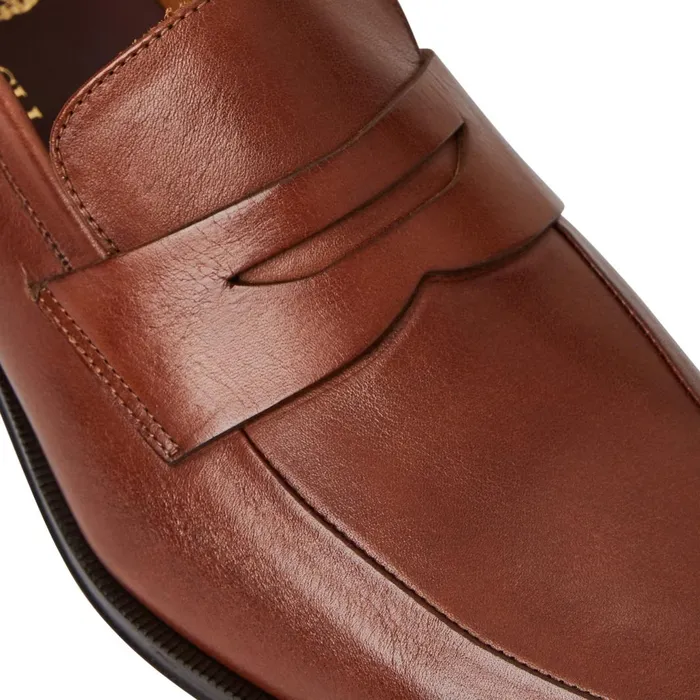 Men Loafers and Slipons Bruno Magli Maioco Slip On Loafer Cognac Leather