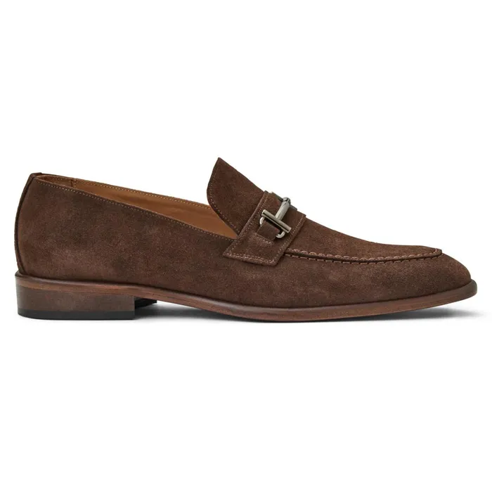 Men Loafers and Slipons Bruno Magli Sante Double Gore Classic Bit LoaferBrown Suede Men Loafers and Slipons Bruno Magli Sante Double Gore Classic Bit LoaferBrown Suede
