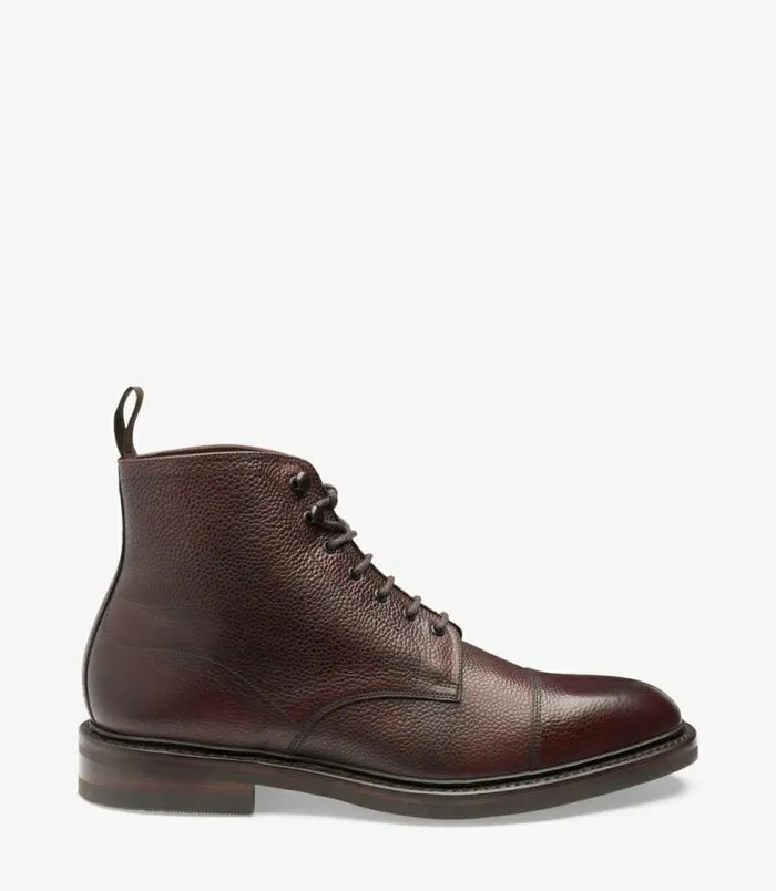 Men Loake Boots Roehampton Oxblood Grain