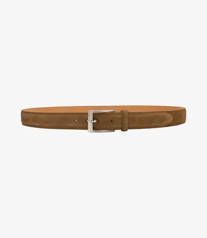 Men Loake Casual Belts William Belt Tan Suede Men Loake Casual Belts William Belt Tan Suede