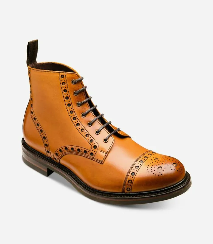 Men Loake Derby Boots Loxley Tan Men Loake Derby Boots Loxley Tan