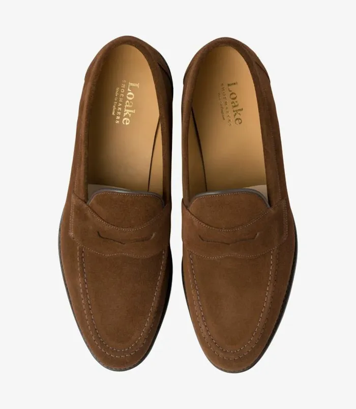 Men Loake Loafers Imperial Brown Suede Men Loake Loafers Imperial Brown Suede