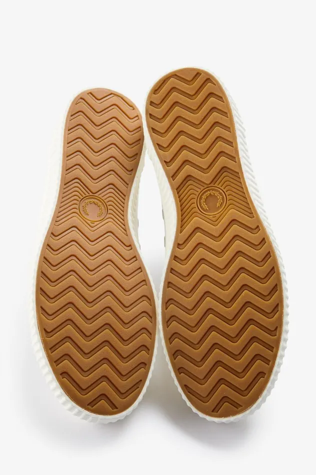 Men Low Hughes Porcelainlight Ecru Fred Perry Shoes