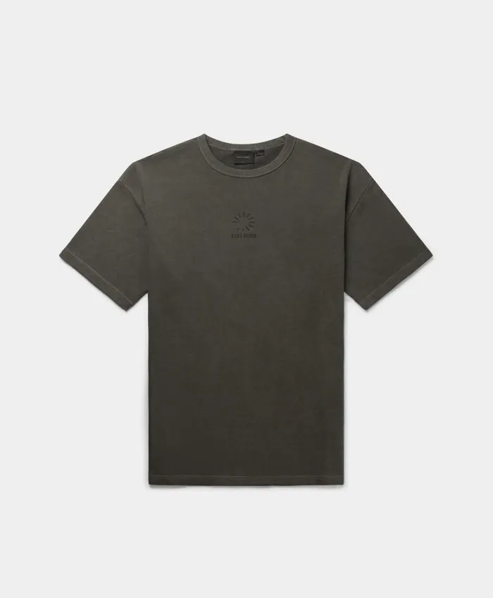 Men Obsidian Black Buffering Oversized TShirt Daily Paper TShirts