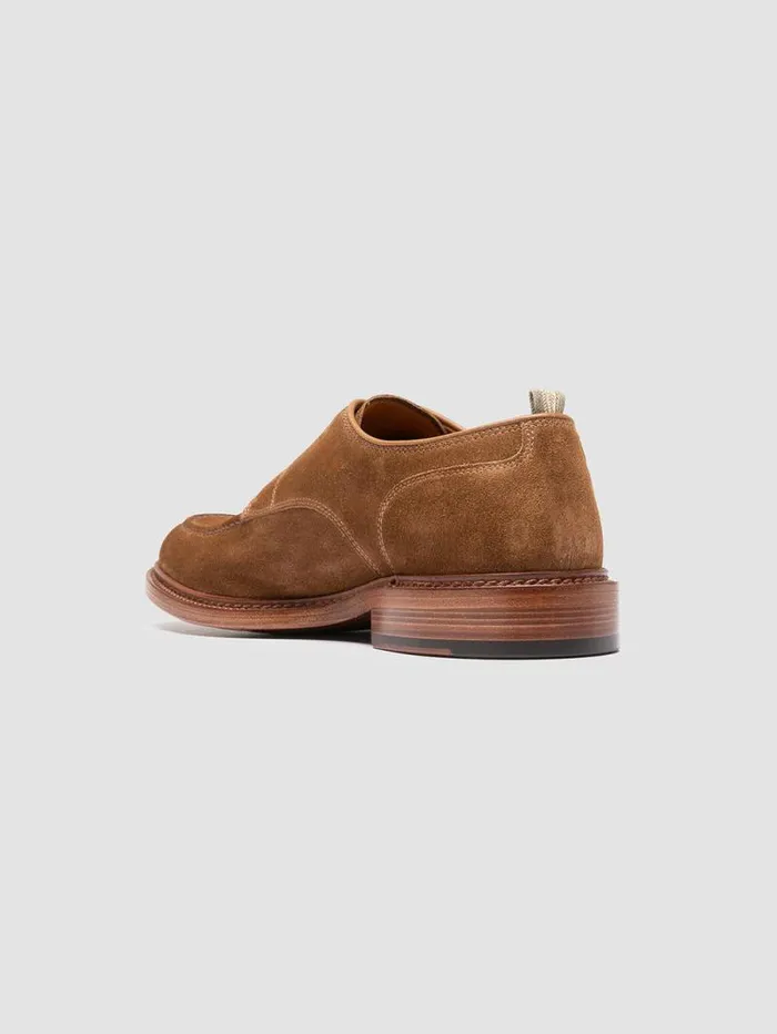 Men Officine Creative Footwear ASTON 002 Brown Suede Derby Shoes Men Officine Creative Footwear ASTON 002 Brown Suede Derby Shoes