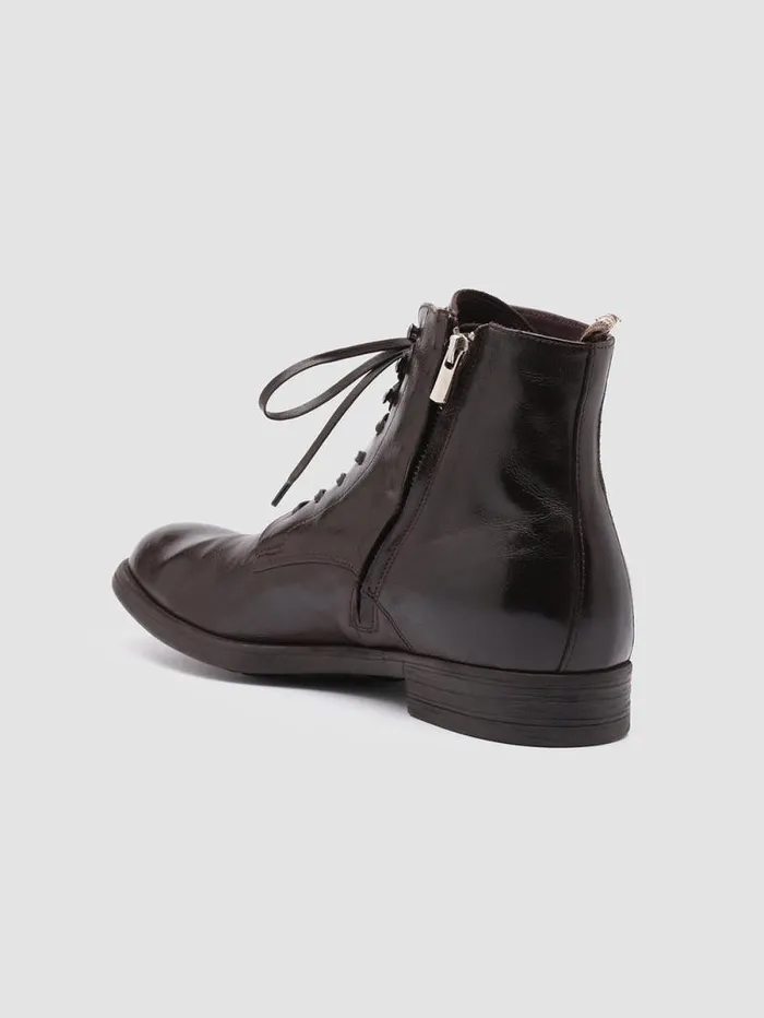 Men Officine Creative Footwear CHRONICLE 004 Ebony Leather Ankle Boots Men Officine Creative Footwear CHRONICLE 004 Ebony Leather Ankle Boots