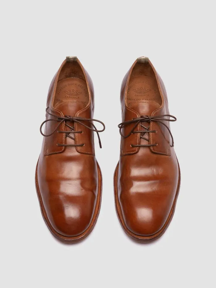 Men Officine Creative Footwear SOUND 002 Brown Leather Derby Shoes