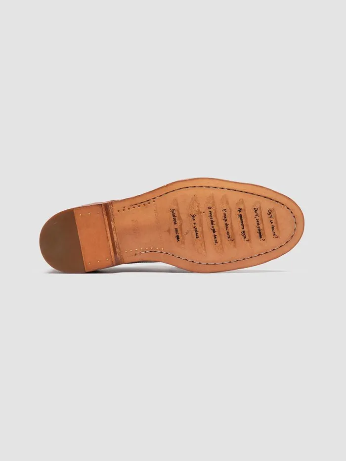 Men Officine Creative Footwear SOUND 002 Brown Leather Derby Shoes