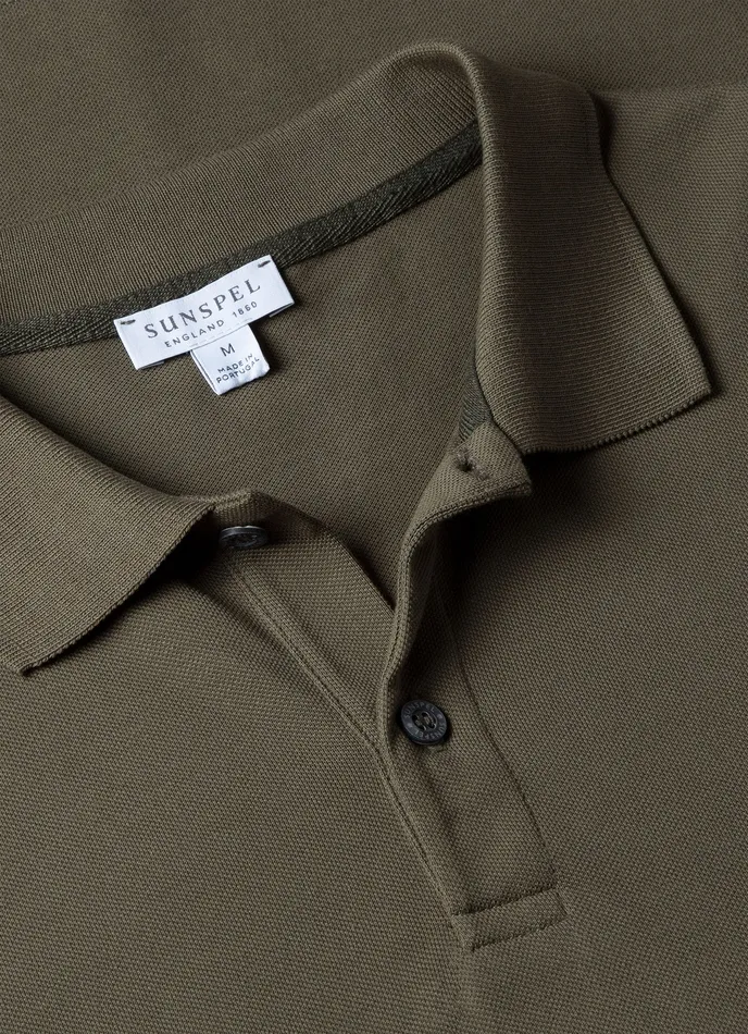 Men Piqu Polo Shirt Khaki Polo Shirts ussunspel Men Piqu Polo Shirt Khaki Polo Shirts ussunspel