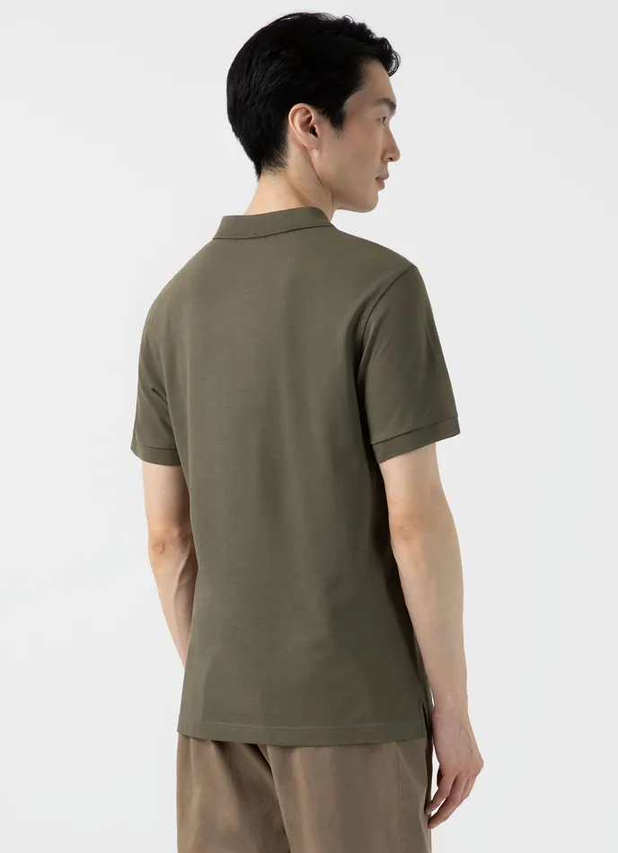 Men Piqu Polo Shirt Khaki Polo Shirts ussunspel Men Piqu Polo Shirt Khaki Polo Shirts ussunspel