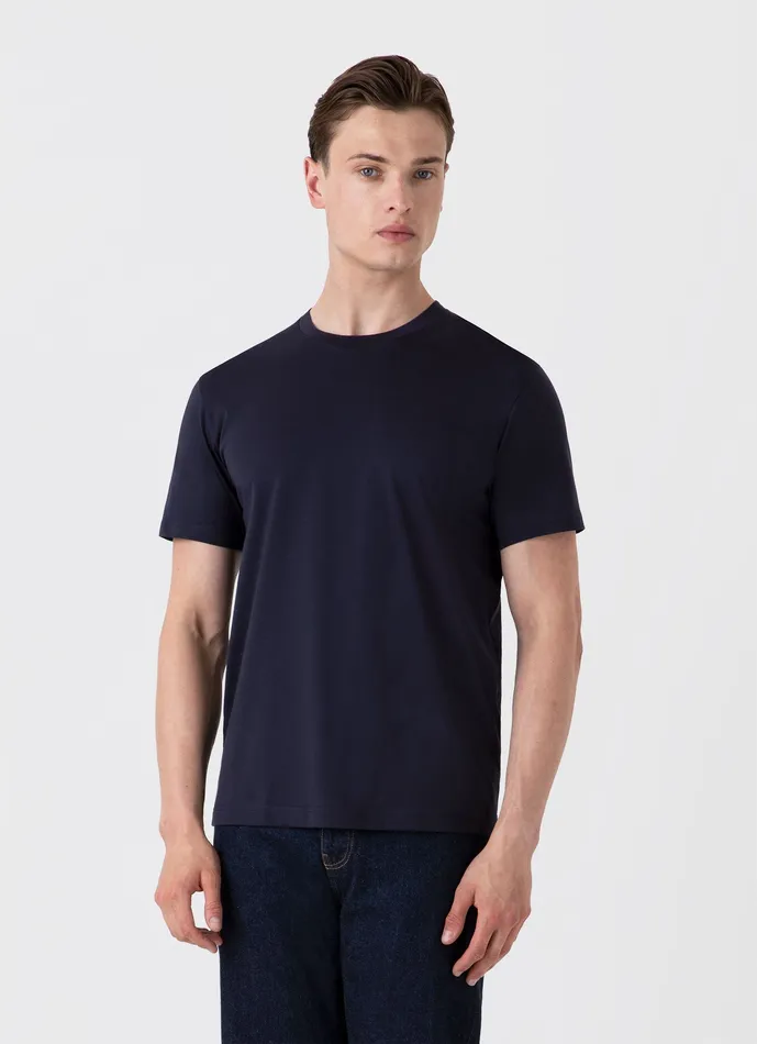 Men Riviera Midweight Tshirt Navy Tshirts ussunspel