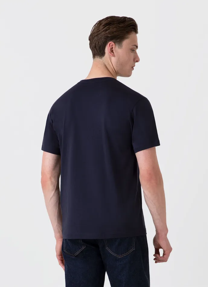 Men Riviera Midweight Tshirt Navy Tshirts ussunspel