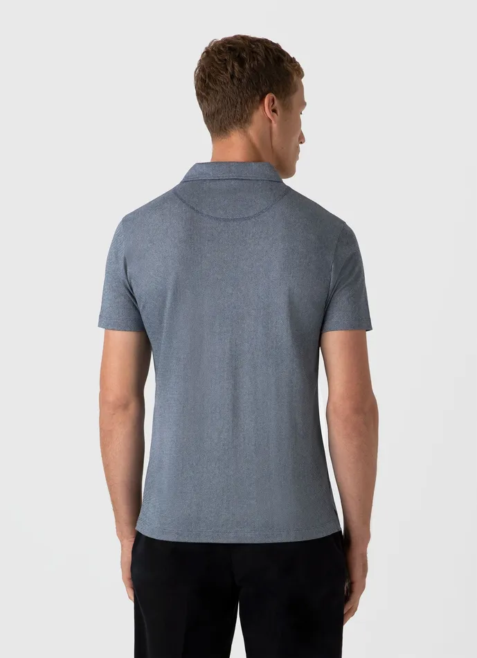 Men Riviera Polo Shirt Navy Twist Polo Shirts ussunspel