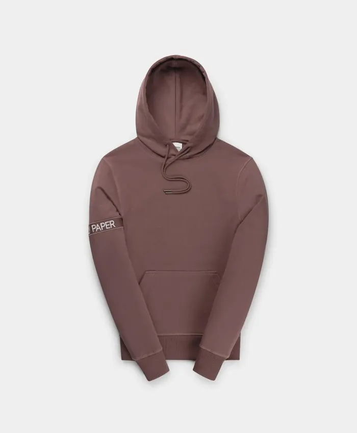 Men Rose Brown Tonal Captain Hoody Daily Paper Hoodies and Sweaters