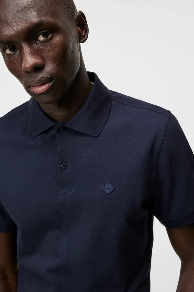 Men Rubi Slim Polo Shirt JL Navy JLindeberg Polo Shirts