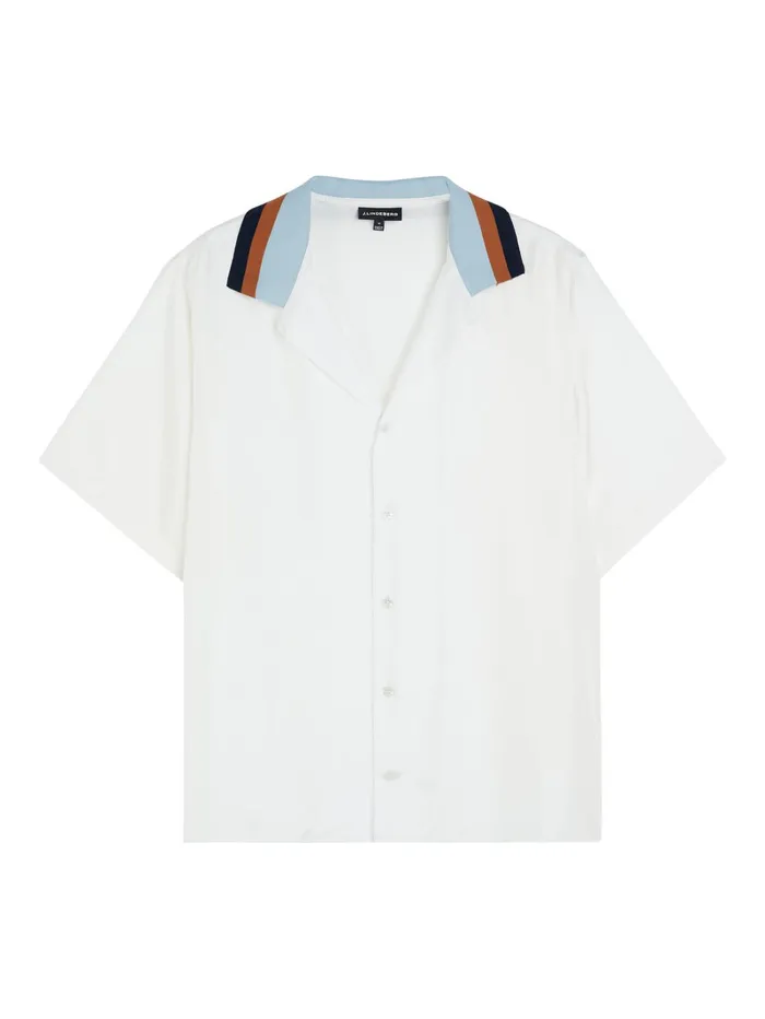 Men Skala Silk Ribcollar Reg Shirt White JLindeberg Shirts Men Skala Silk Ribcollar Reg Shirt White JLindeberg Shirts