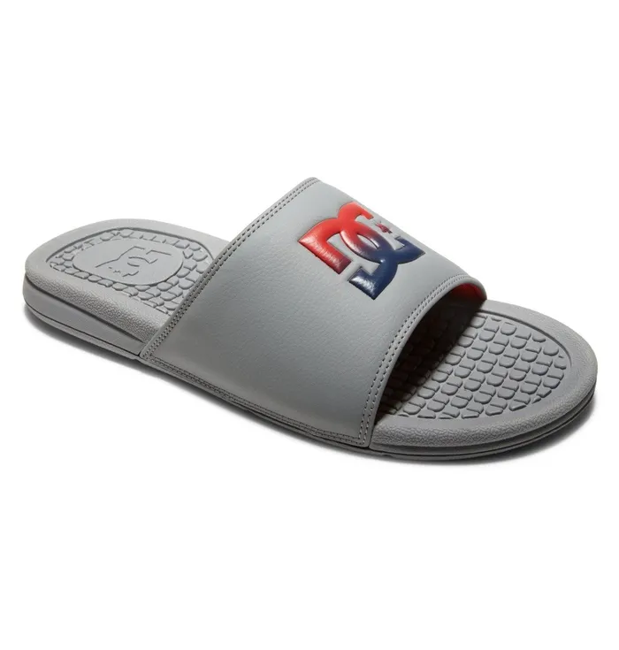 Men Slides DC Shoes Bolsa Slides greyred