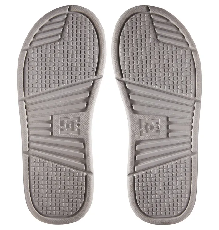 Men Slides DC Shoes Bolsa Slides greyred