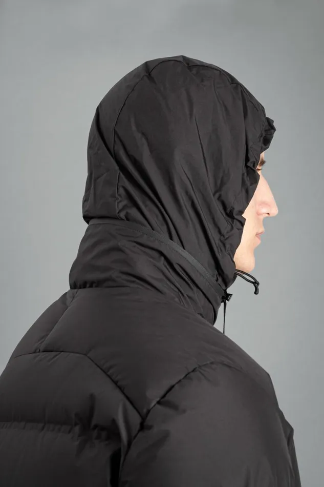 Men Stand Collar Short Down Jacket Pertex Shield Black Norse Projects Outerwear