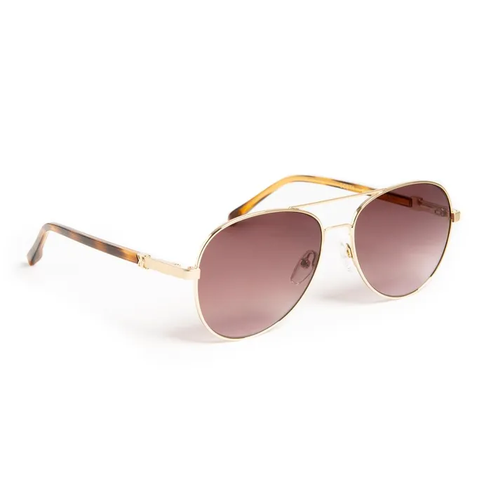 Men Sunglasses Bruno Magli Costa Aviator Sunglasses 8211 Gold Tortoise