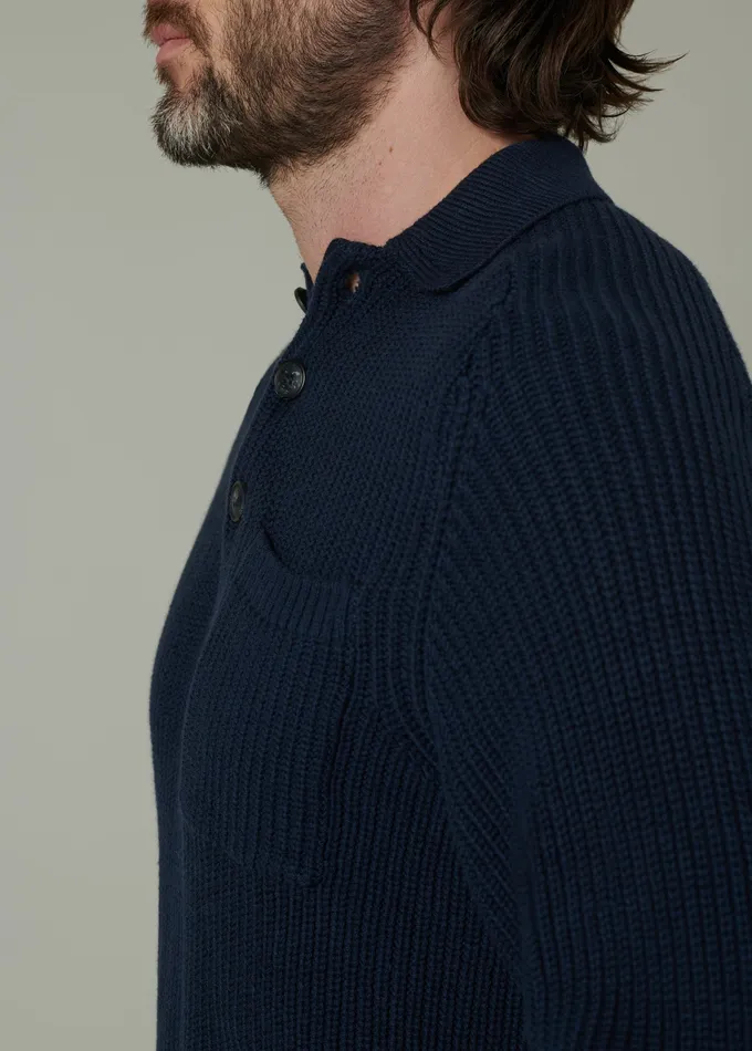 Men Sweaters Hoodies Joe8217s Jeans RUBEN POLO SWEATER Midnight Navy