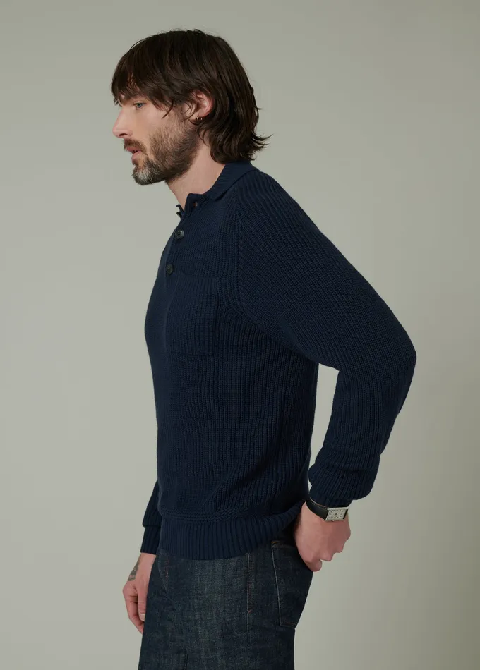 Men Sweaters Hoodies Joe8217s Jeans RUBEN POLO SWEATER Midnight Navy