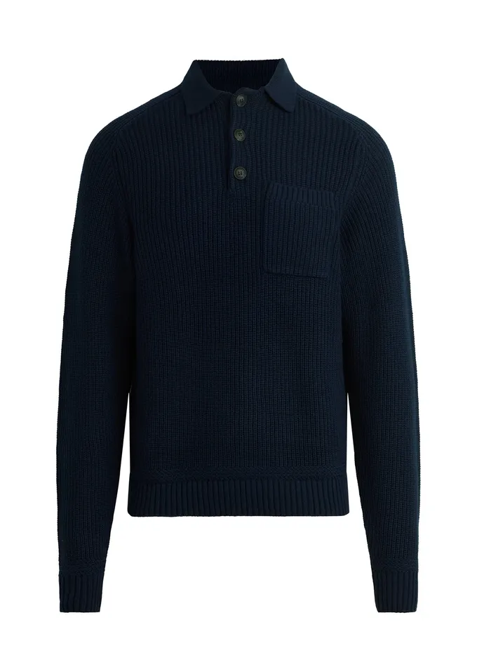 Men Sweaters Hoodies Joe8217s Jeans RUBEN POLO SWEATER Midnight Navy