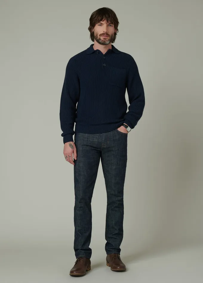 Men Sweaters Hoodies Joe8217s Jeans RUBEN POLO SWEATER Midnight Navy