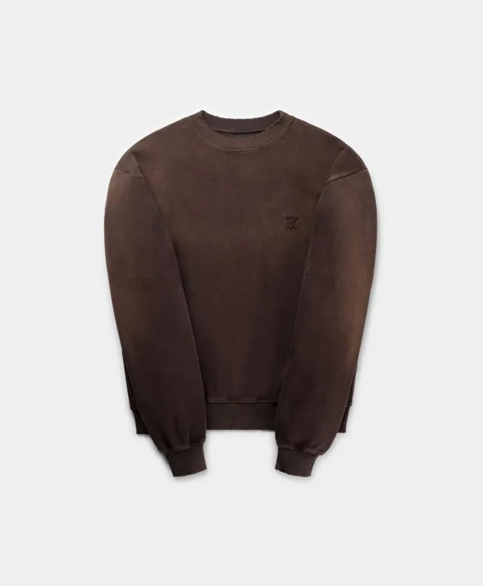 Men Syrup Brown Oversized Rodell Sweater Daily Paper Hoodies and Sweaters