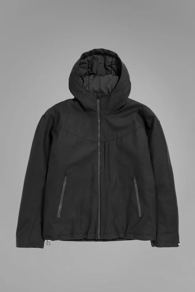 Men Technical Jacket Loro Piana Clima System Wool Black Norse Projects Outerwear Men Technical Jacket Loro Piana Clima System Wool Black Norse Projects Outerwear