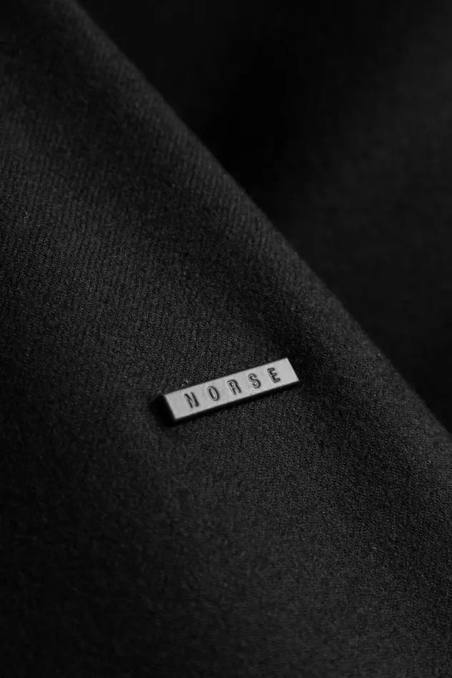 Men Technical Jacket Loro Piana Clima System Wool Black Norse Projects Outerwear