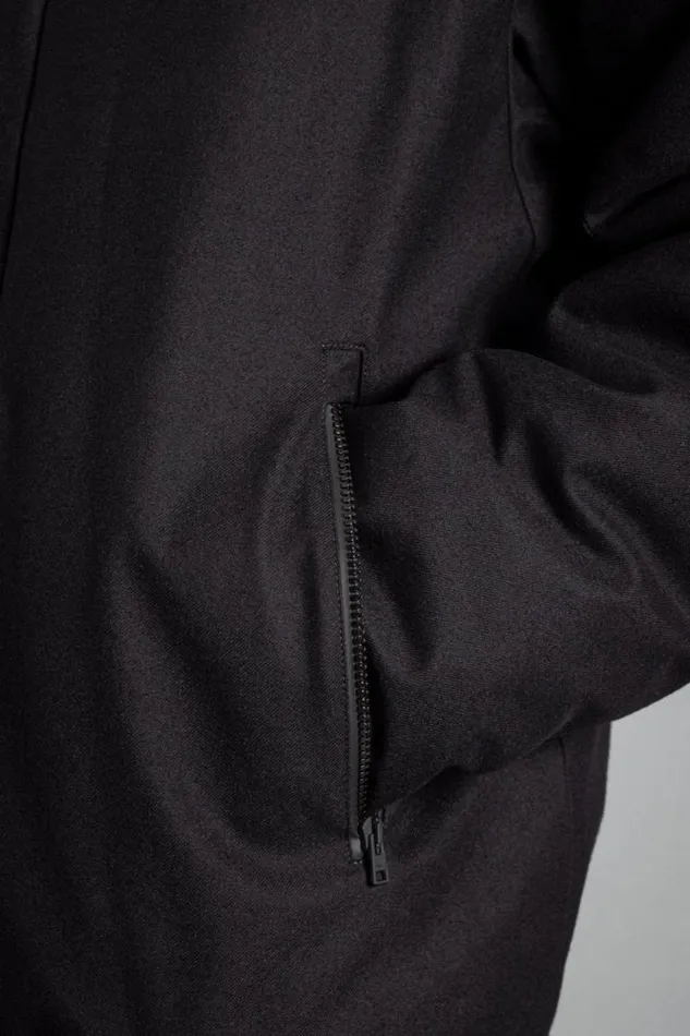Men Technical Jacket Loro Piana Clima System Wool Black Norse Projects Outerwear