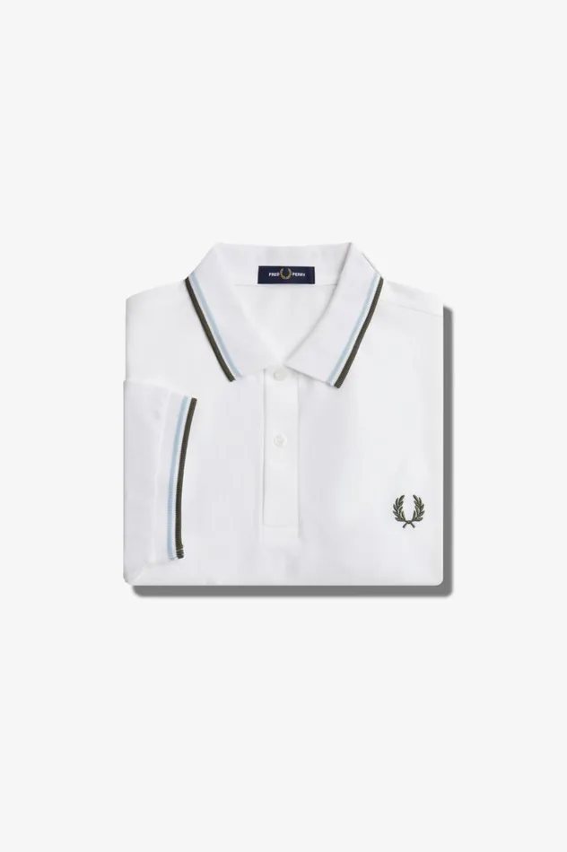 Men The ShirtM3600 Whitelight Icefield Green Fred Perry The Fred Perry Shirt