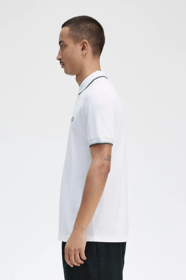 Men The ShirtM3600 Whitelight Icefield Green Fred Perry The Fred Perry Shirt