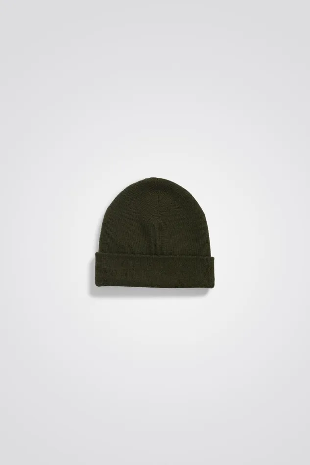 Men Top Tech Merino Beanie Army Green Norse Projects Beanies