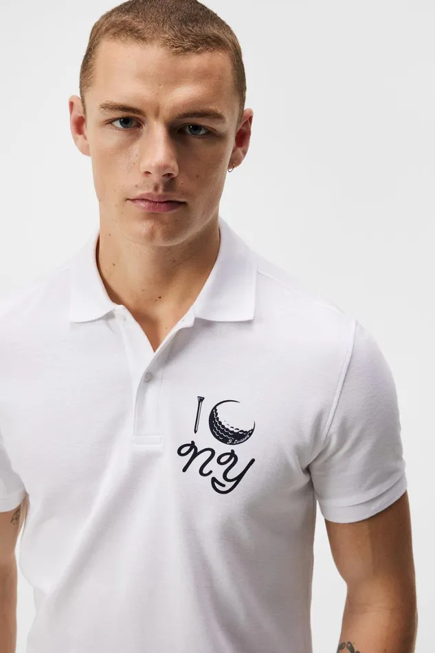 Men Troy Golf Polo White JLindeberg Polo Shirts Men Troy Golf Polo White JLindeberg Polo Shirts