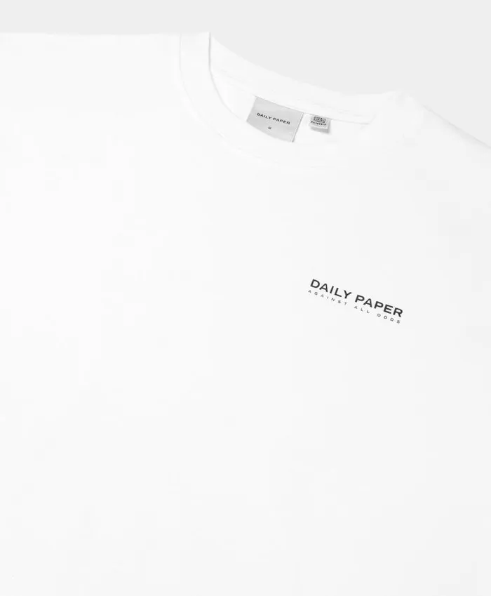 Men White Against All Odds TShirt Daily Paper TShirts Men White Against All Odds TShirt Daily Paper TShirts