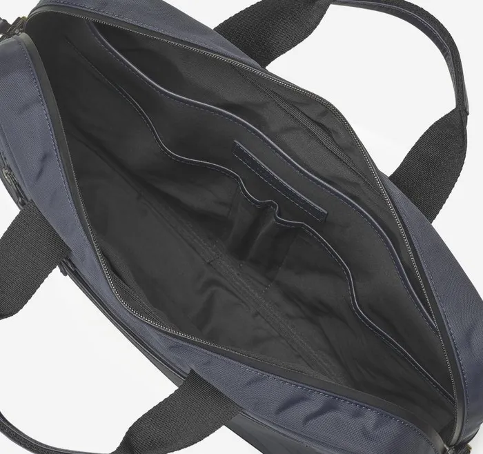 MenWomen Johnston and Murphy Backpacks and Briefcases Hudson Waterproof Briefcase Navy