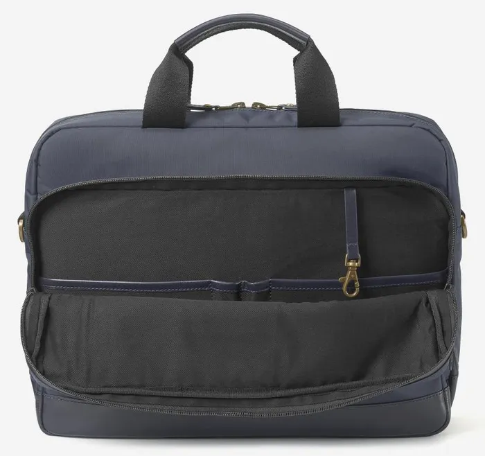 MenWomen Johnston and Murphy Backpacks and Briefcases Hudson Waterproof Briefcase Navy