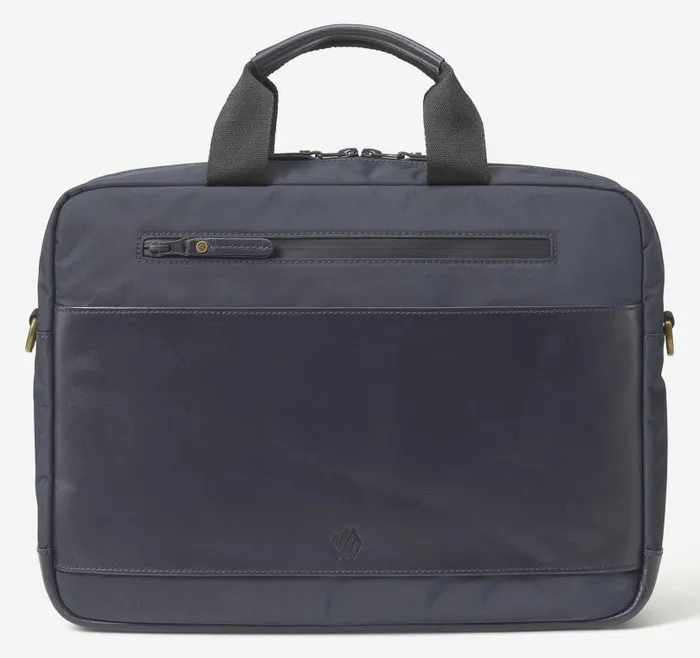 MenWomen Johnston and Murphy Backpacks and Briefcases Hudson Waterproof Briefcase Navy