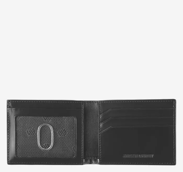 MenWomen Johnston and Murphy Wallets Hudson Billfold Black Brushoff