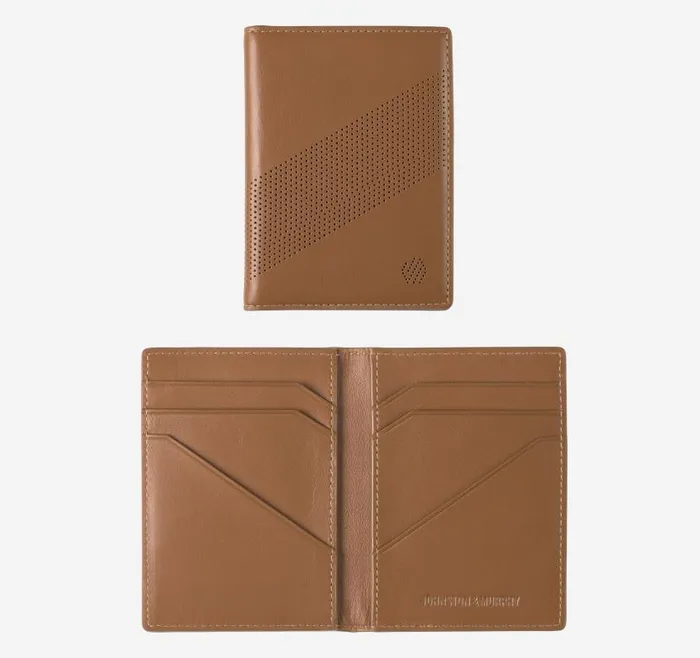 MenWomen Johnston and Murphy Wallets Richmond Perforated Bifold Card Case Tan MenWomen Johnston and Murphy Wallets Richmond Perforated Bifold Card Case Tan