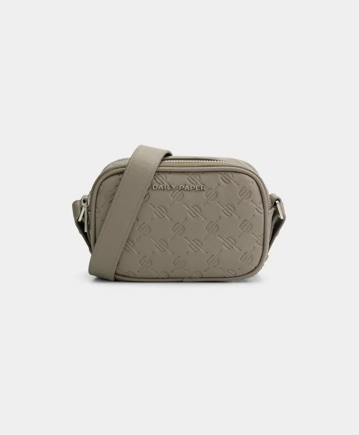 MenWomen Taupe Grey May Monogram Bag Daily Paper Bags