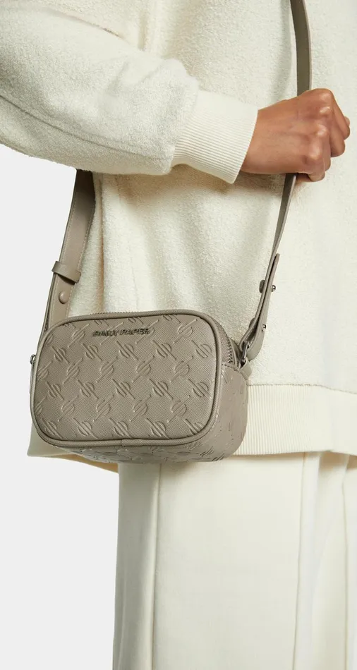 MenWomen Taupe Grey May Monogram Bag Daily Paper Bags MenWomen Taupe Grey May Monogram Bag Daily Paper Bags