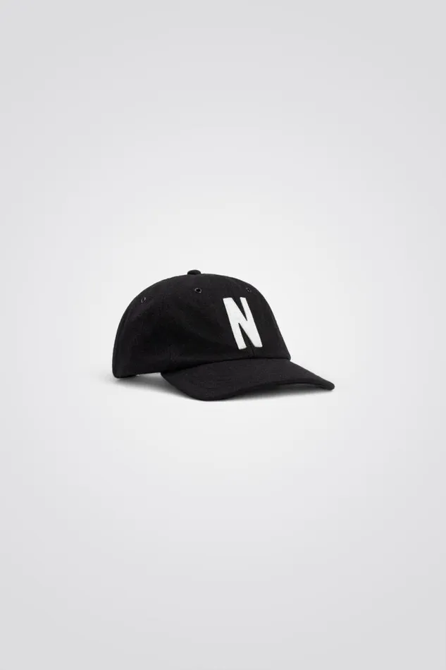 Men Wool Sports Cap Black Norse Projects Caps