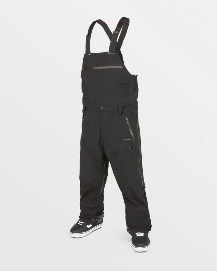 Mens 3L GoreTex Bib Overhauler 8211 Black Mens Volcom Pants