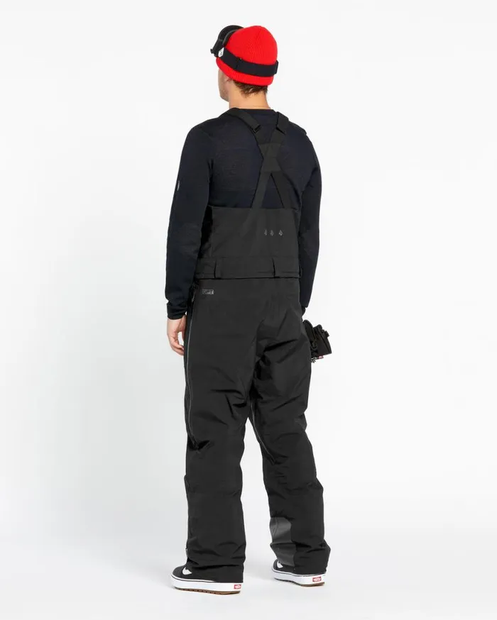 Mens 3L GoreTex Bib Overhauler 8211 Black Mens Volcom Pants