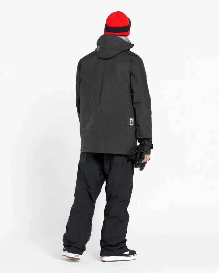 Mens 3L GoreTex Bib Overhauler 8211 Black Mens Volcom Pants