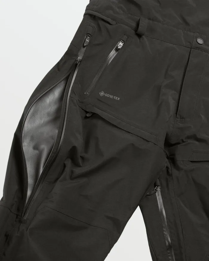 Mens 3L GoreTex Bib Overhauler 8211 Black Mens Volcom Pants